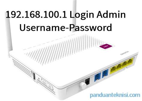 192.168 l00 1 login password